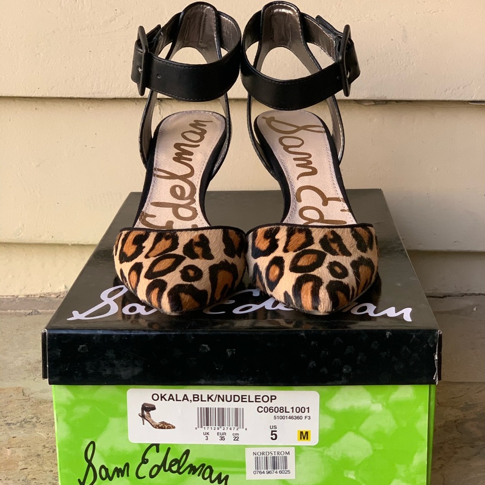 Sam Edelman Okala Leopard-print pump